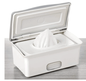 Baby Wipes Case,Cotton Swab Dispenser for Car Home Office Premium Grehod Empty Baby Wet Tissue Wipes Storage Box,Baby Wipe Dispenser