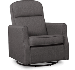 _Delta Furniture Blair Slim Glider Swivel Rocker Chair with Gliding Ottoman