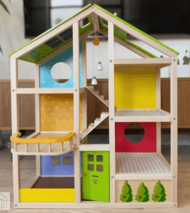 hape all seasons kids wooden dollhouse