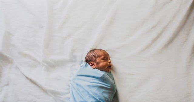 Baby Likes to Sleep With Face Buried